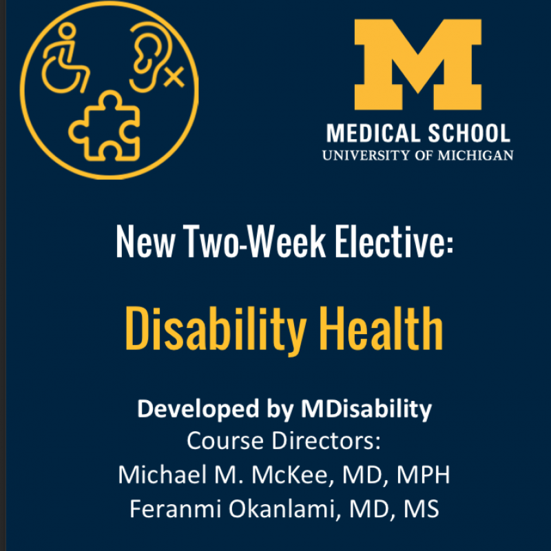 Disability Health Medical School Elective Family Medicine Michigan